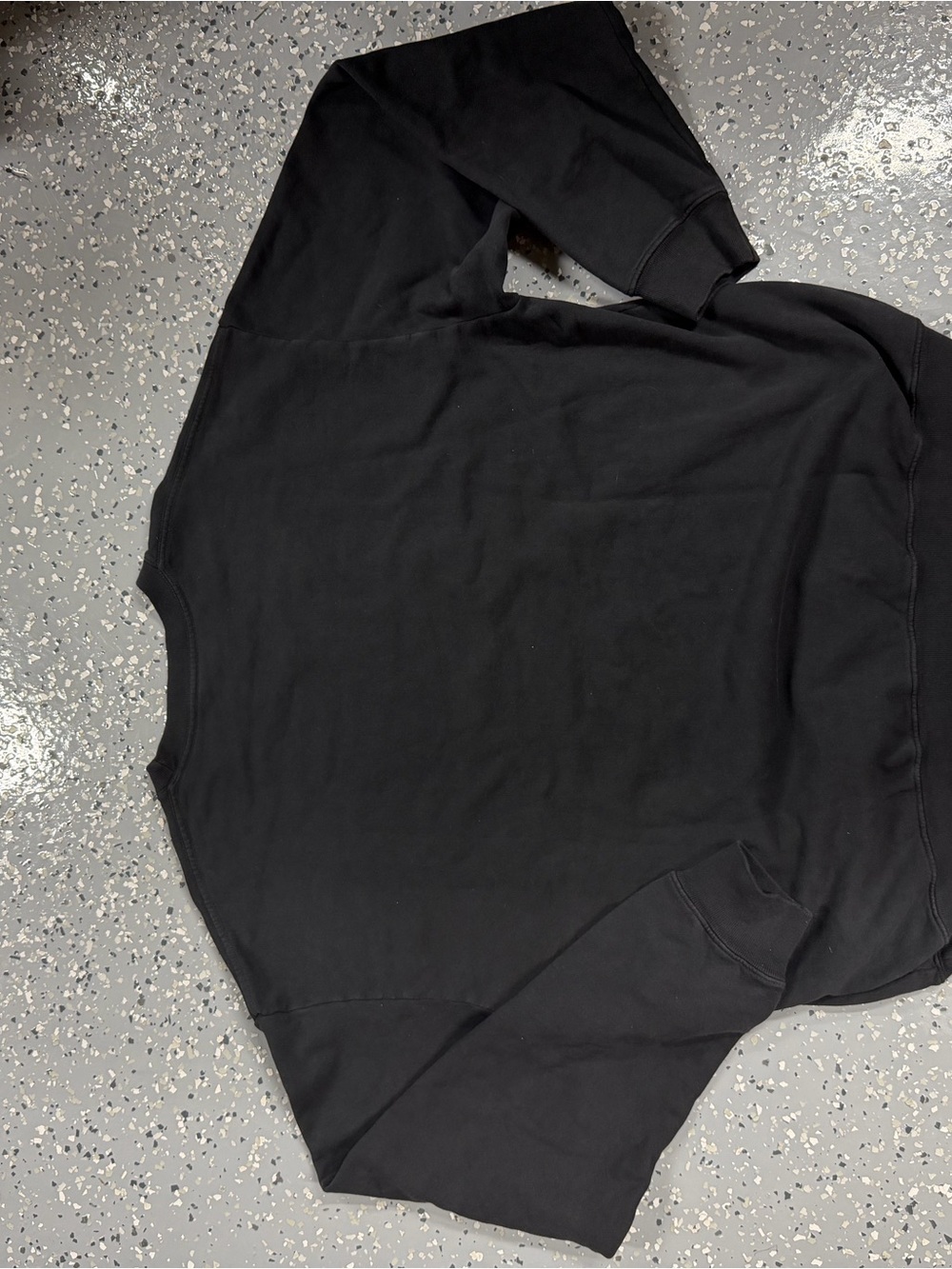 Pleasing Logo Crewneck Sweatshirt - Black with Cream Print - Picture 3 of 3